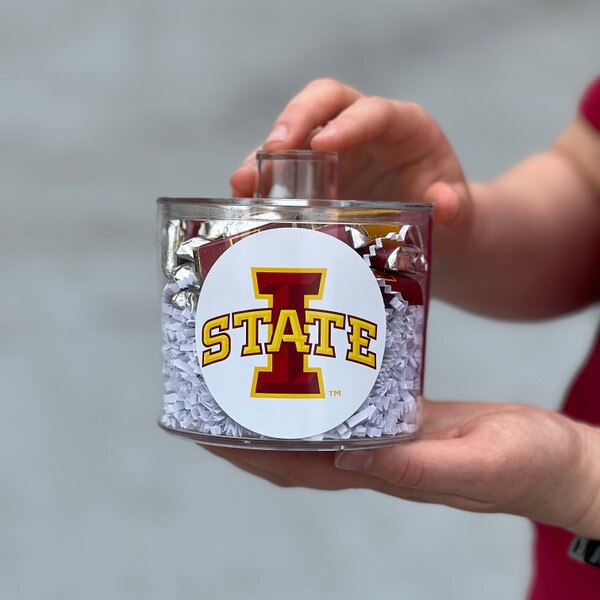 I-State Clear Candy Jar with Lid & Hershey Minis (4 oz.)